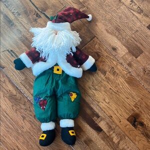 Festive Santa Doll with Green Pants